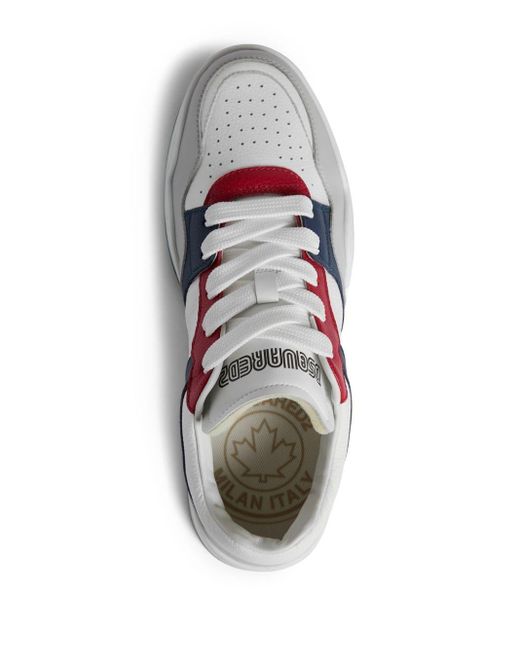 DSquared² White Leather Low-top Sneakers for men