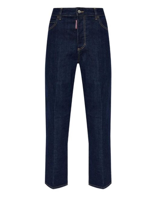 DSquared² Blue Straight-Leg Jeans