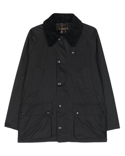 Barbour Black Bedale Waxed Jacket for men