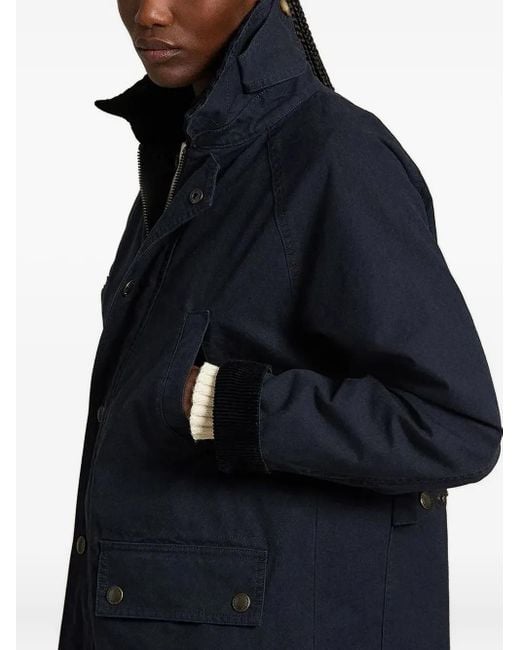 Polo Ralph Lauren Black Mantel mit Cordkragen