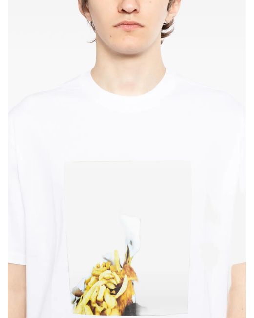 A_COLD_WALL* White Graphic-Print T-Shirt for men