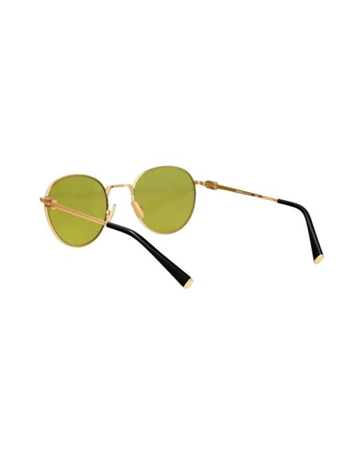 Miu Miu Yellow Round-Frame Sunglasses