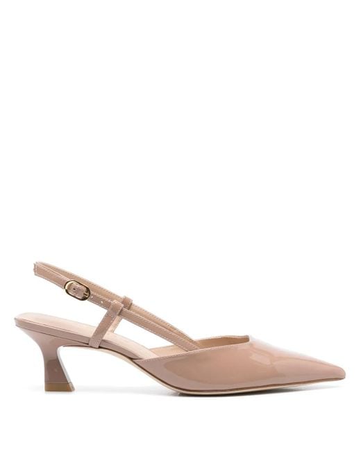 Stuart Weitzman Pink Vinnie 50 Slingback Pumps For