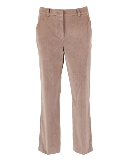 Weekend by Maxmara Gray Corduroy Trousers