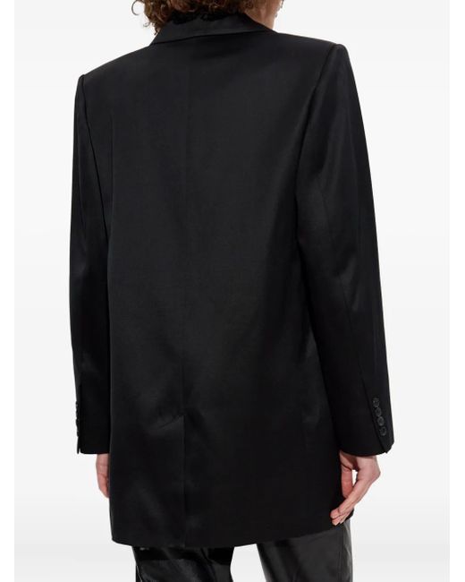 IRO Black Douny Notched-Lapel Blazer