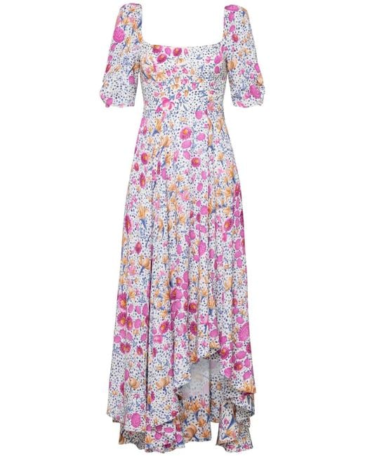 Agua Bendita Purple Etereo Capullo Dress