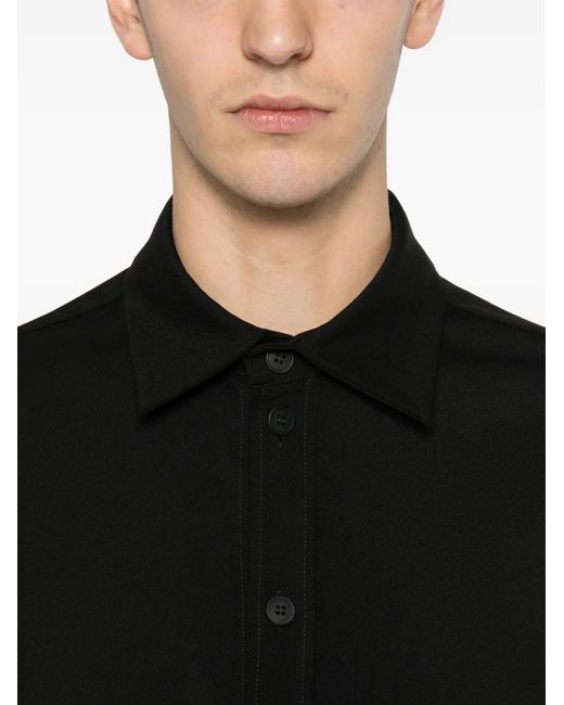 MEDEA Black Reversed-Pocket Shirt for men