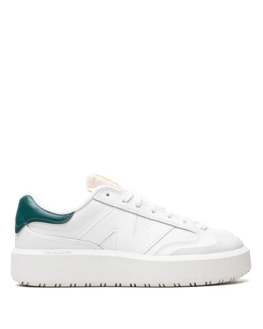New Balance White Ct302 Leather Sneakers