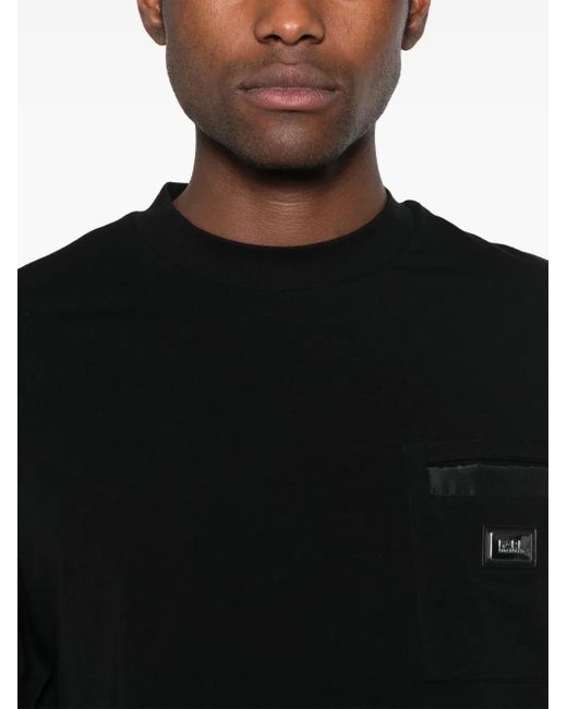 メンズ Karl Lagerfeld ロゴ Tシャツ Black