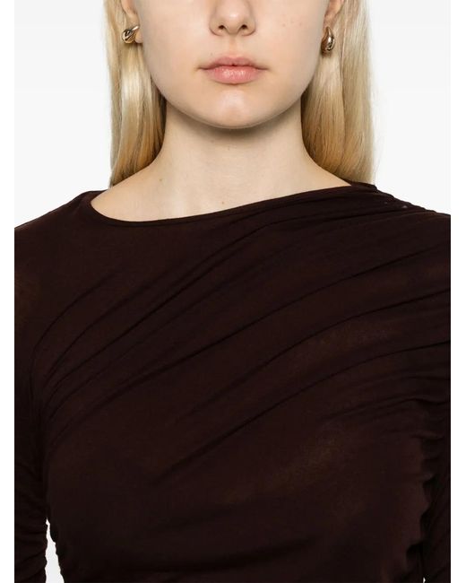 Agolde Brown Tania Twist Tee