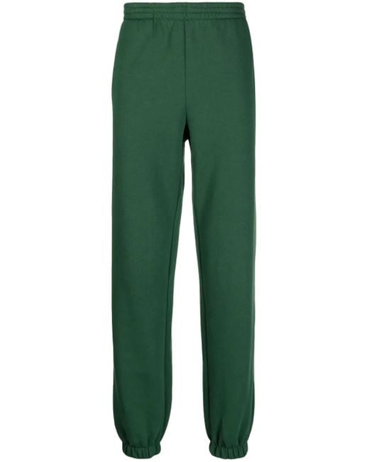 Lacoste Green Logo-Patch Cotton-Blend Track Pants for men