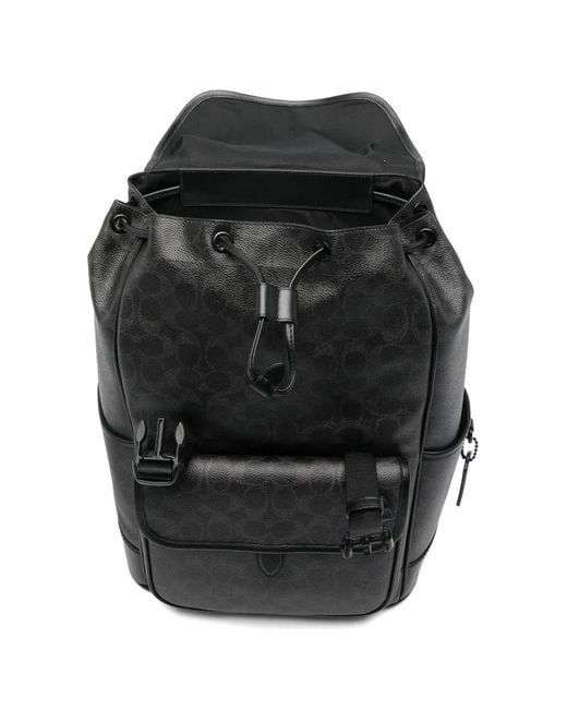 Mochila Con Logo COACH de hombre de color Black
