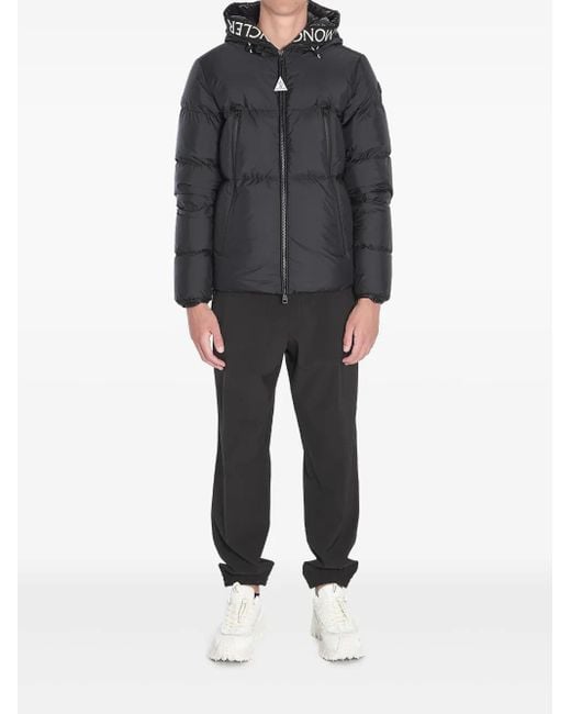 Moncler Gray Montcla Hooded Short Down Jacket for men