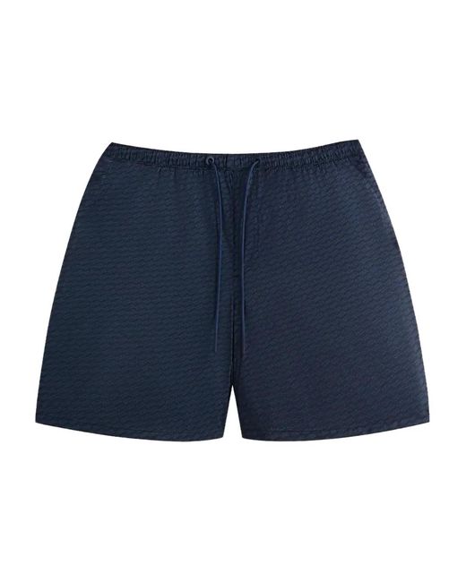 Kith Blue Collins Monogram Swim Shorts for men