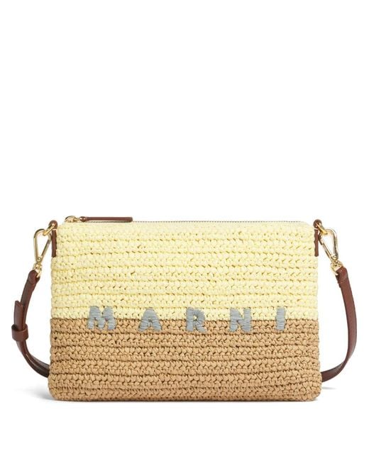 Marni Natural Paper Raffia Seaside Pouch