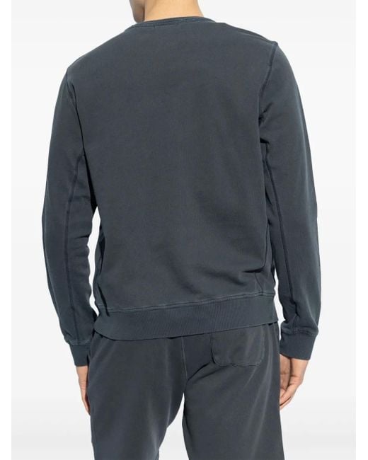 Woolrich Gray Embroidered Logo Sweatshirt for men