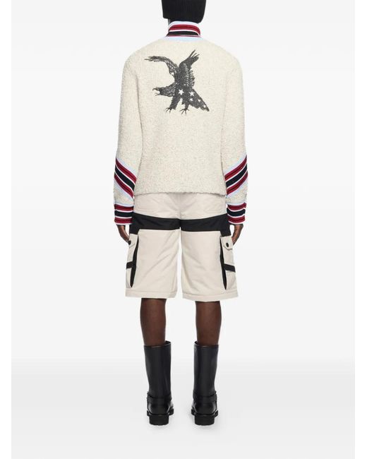 Off-White c/o Virgil Abloh White Striped Zip Cardigan for men
