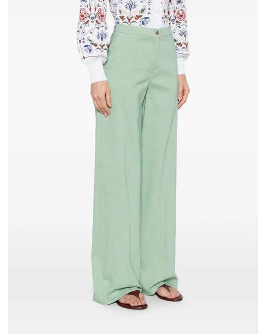 Pinko Green Button Trousers