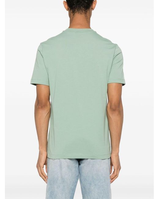 Boss T-Shirt mit gummiertem Logo in Green für Herren