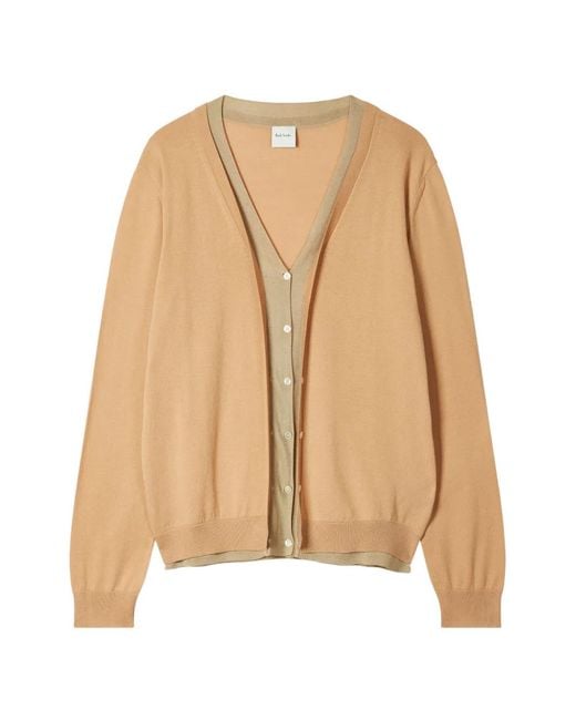 Paul Smith Natural V-Neck Cardigan