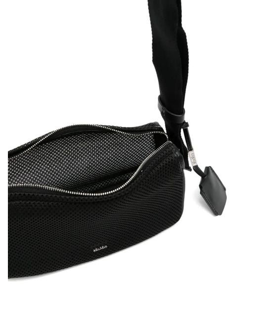 Max Mara White Perforated Shoulder Bag