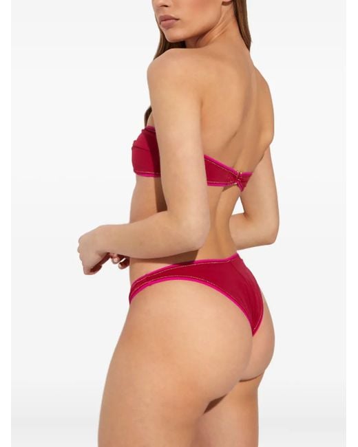 Reina Olga Red Katia Strapless Bikini