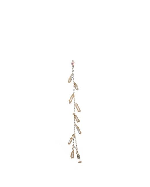 DSquared² Metallic Monogram-Charm Clip-On Earring