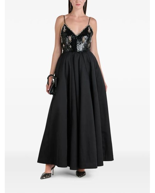 ilta Black Grace Sequin Maxi Dress