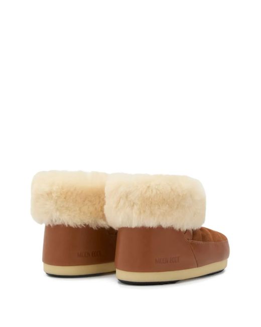 Moon Boot Brown Boots With Logo