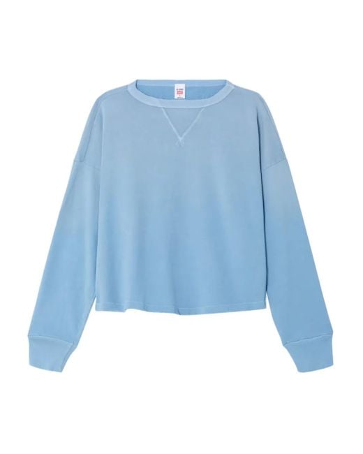 X Hanes Sweat À Col Rond Re/done en coloris Blue