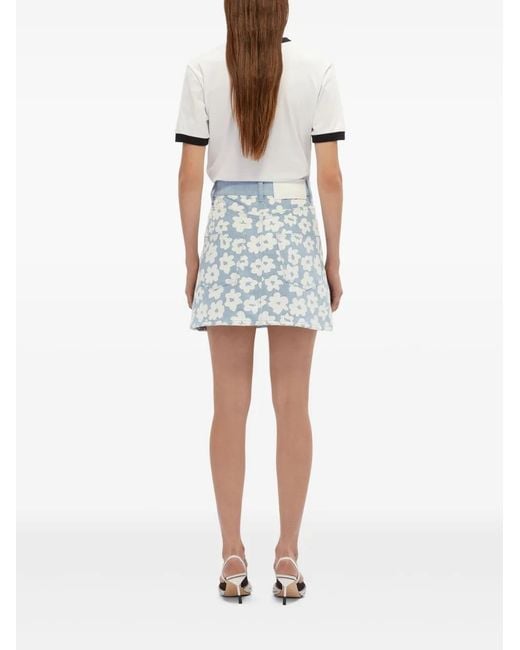 MSGM Denim Rok in het Blue
