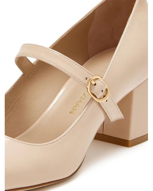 Stuart Weitzman Natural Stuart Mj Buckle Strap Pumps