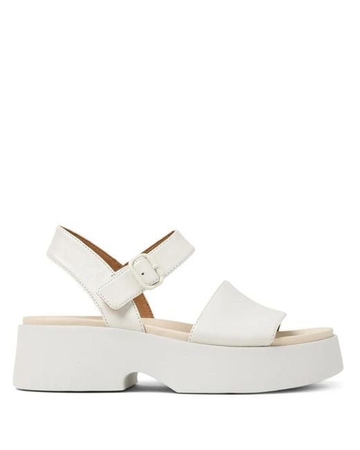 Camper White Tasha Sandals