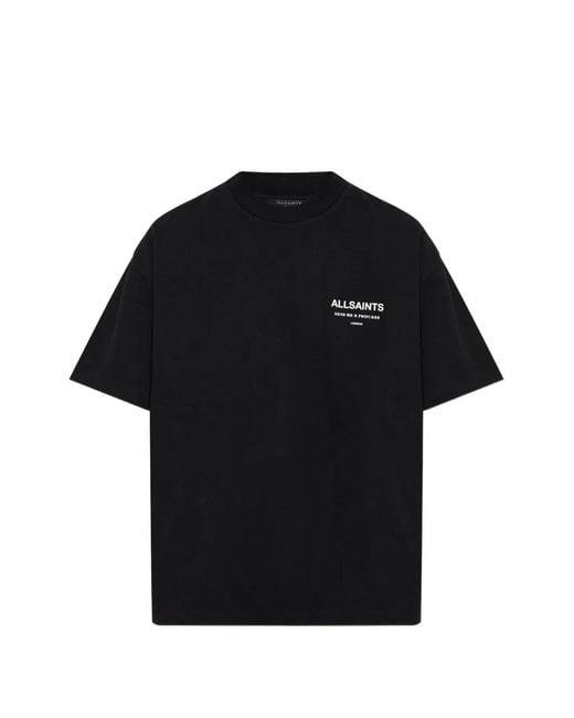 AllSaints Black Dreamer Etta Logo-Print T-Shirt
