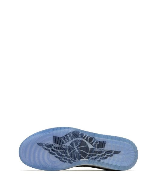 Nike X Dior Air 1 Low Sneakers in Gray for Men | Lyst
