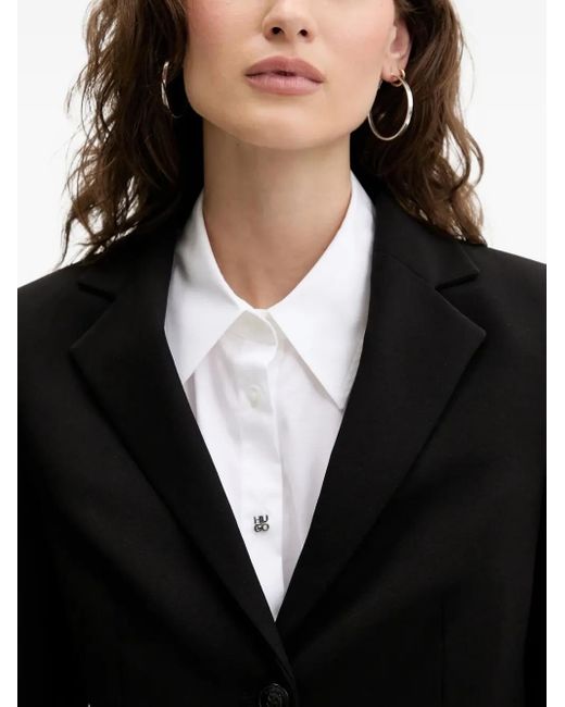 HUGO Black Single-Breasted Blazer