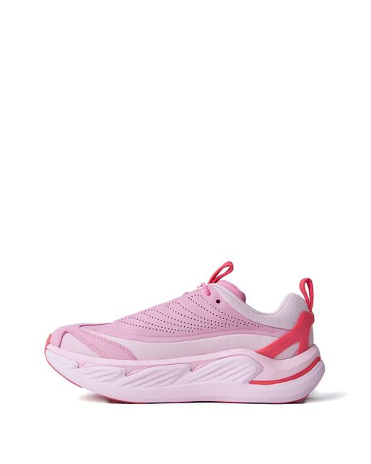 Hoka One One Pink Perforierte Elevon X Sneakers