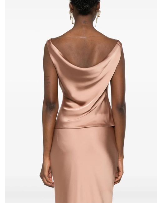 Norma Kamali Maria トップ Pink