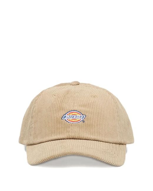 Dickies Natural Logo-Embroidered Corduroy Baseball Cap