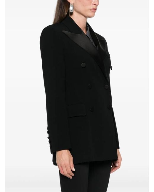 Ermanno Scervino Black Double-Breasted Dinner Jacket