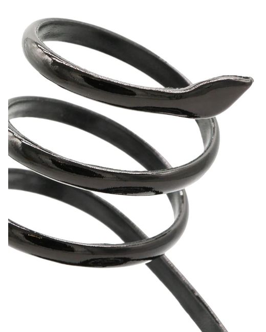 Rene Caovilla Black Cleo Wraparound Sandals