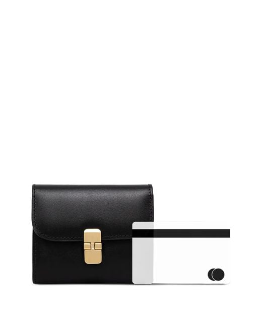 A.P.C. Black Grace Portemonnaie Mit Abgerundeter Klappe