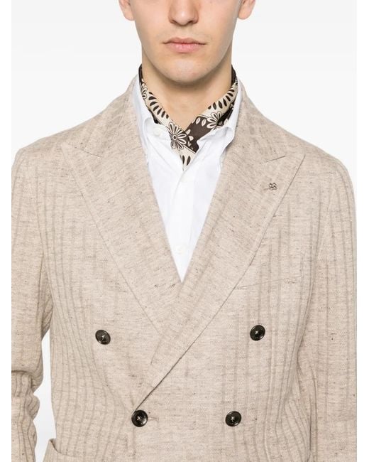 Tagliatore Natural Double-Breasted Blazer for men