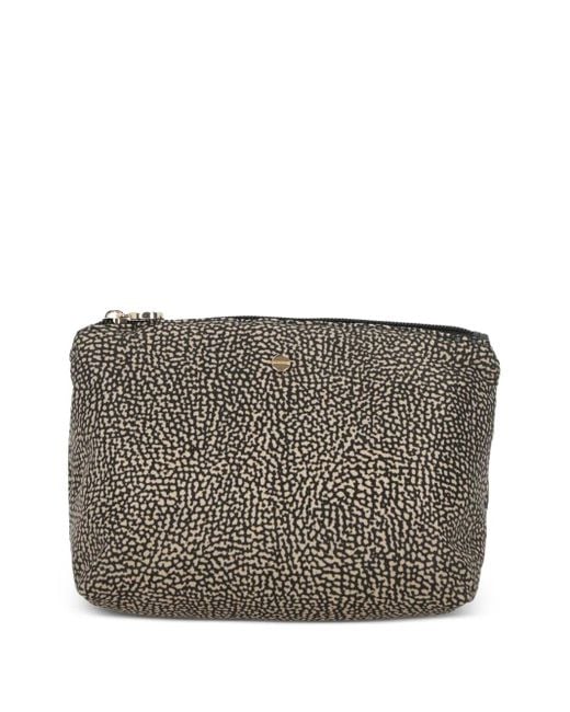 Borbonese Gray Printed Clutch Bag