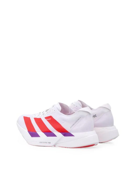 Adidas White Adizero Adios Pro 4 Sneakers