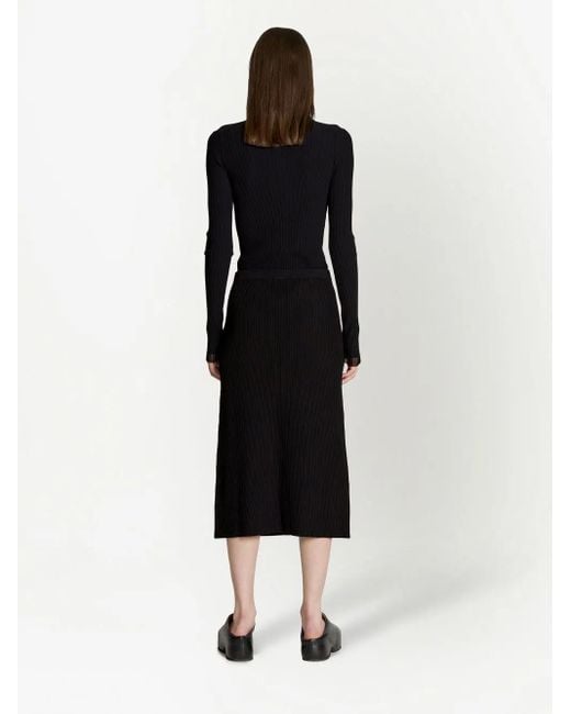 Proenza Schouler リブニット スカート Black