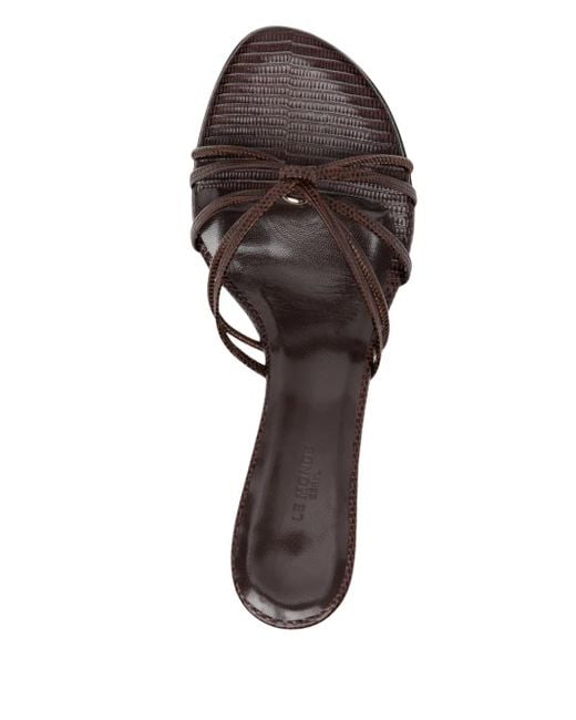 Le Monde Beryl Brown Sofia Heeled Sandals