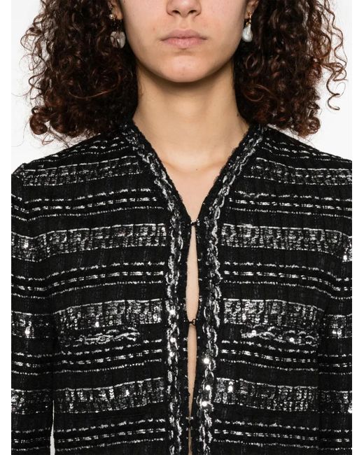 Giambattista Valli スパンコール ジャケット Black