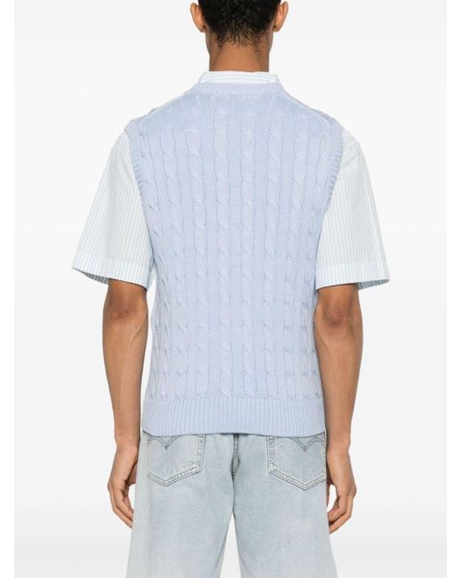Polo Ralph Lauren Blue Cable-knit Vest for men