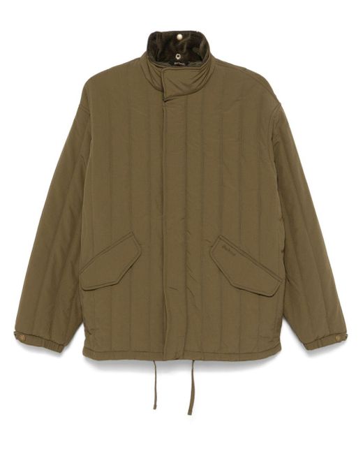Barbour Green Quilted Corduroy Field Jacket for men